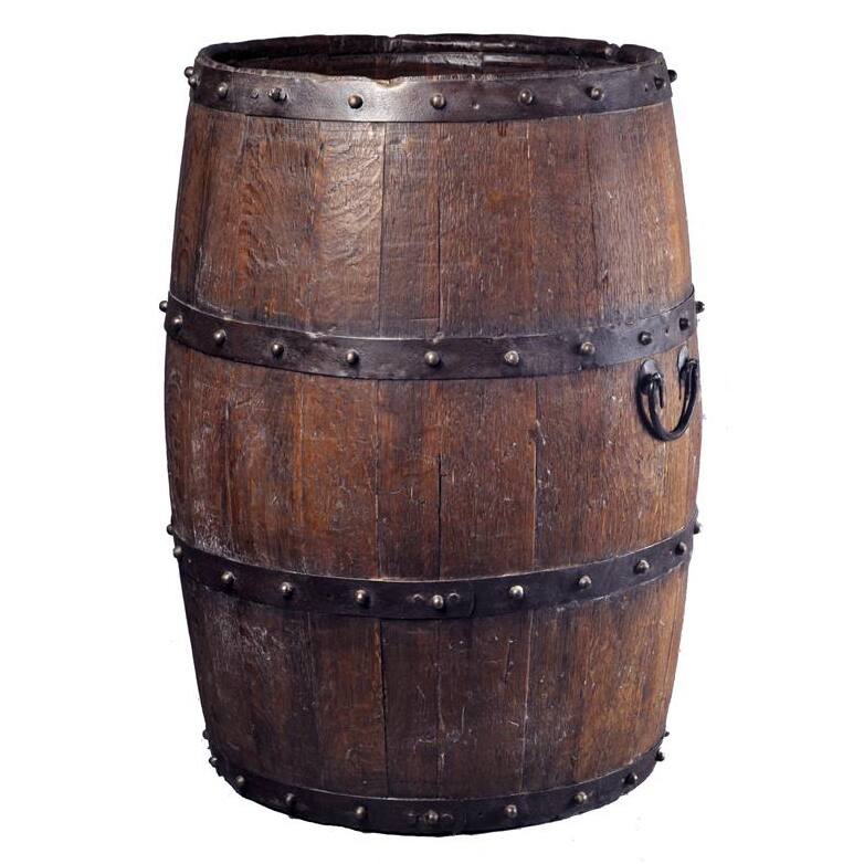 Vintage Iron-Studded Barrel