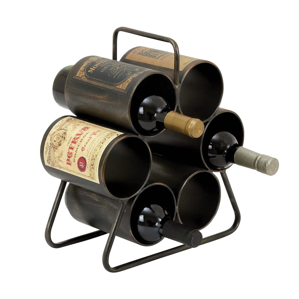 Casa Cortes Wine Enthusiast Metal 6-bottle Wine Holder Rack Display
