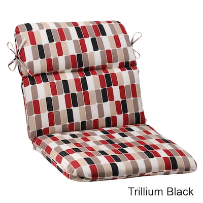 Pillow Perfect Trillium Polyester Rounded Outdoor Chair Cushion
