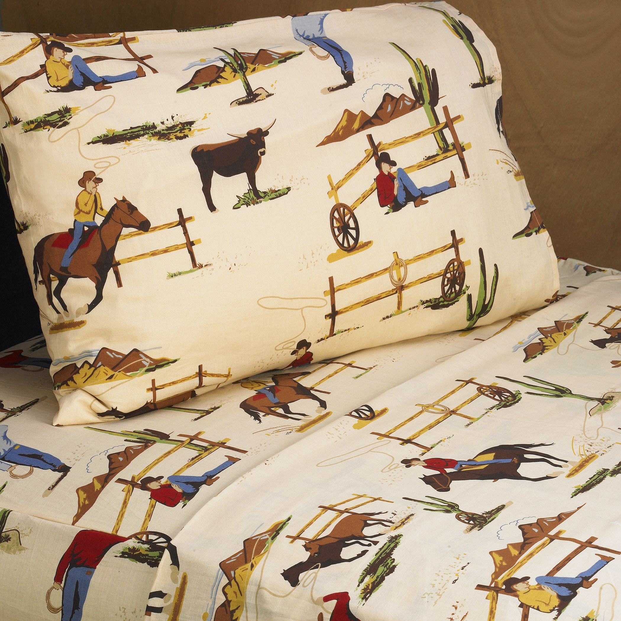 Sweet Jojo Designs 200 Thread Count Wild West Cowboy Sheet Set