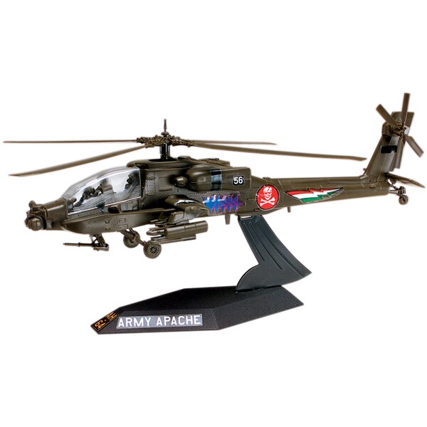 Revell Plastic Model Kit-AH-64 Apache Helicopter Desktop 1:72