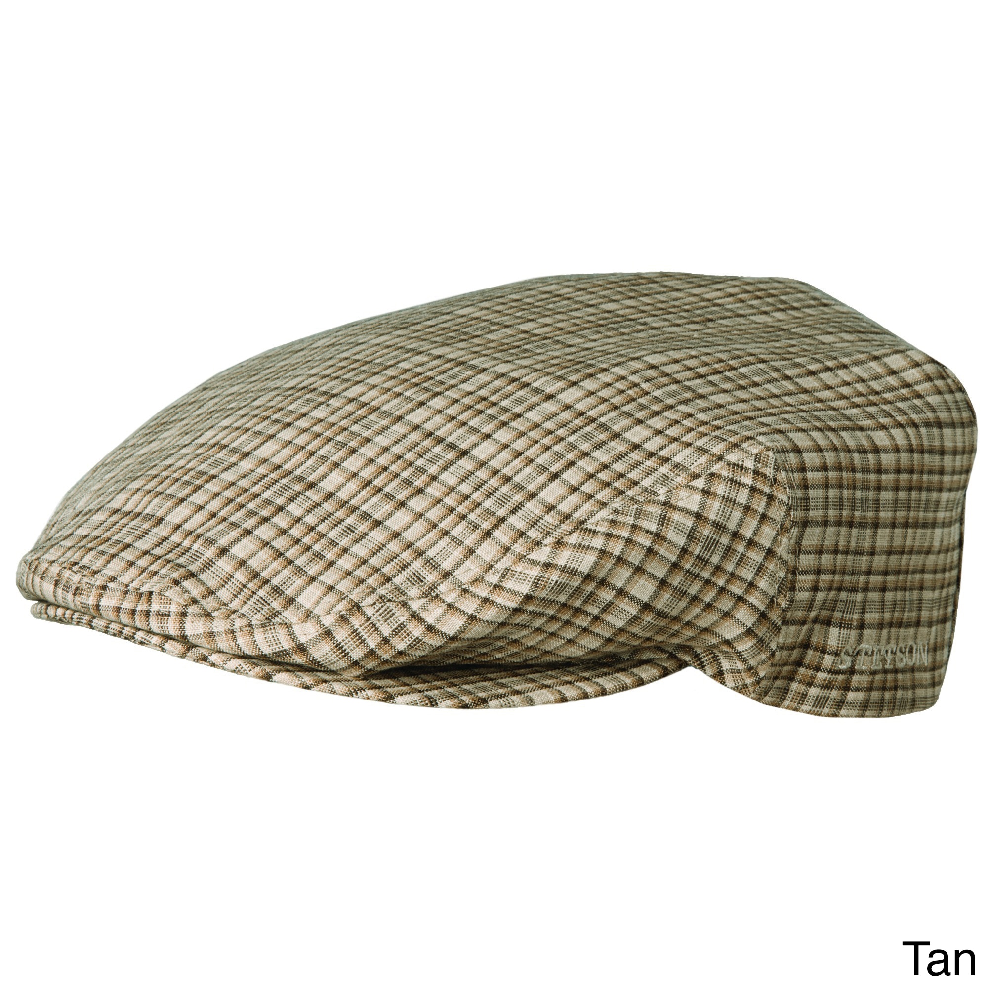 Stetson Mens Ivy Kent Plaid Linen Hat