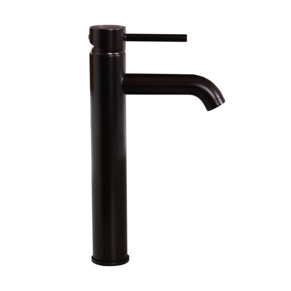 Yodel Tall Vessel Sink Faucet – Oil Rubbed Bronze With Pop-Up Drain | Goose Neck Farmhouse Style