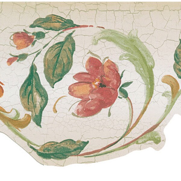 Peach Floral Scroll Border Wallpaper Free Shipping On Orders Over 45