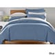 preview thumbnail 1 of 3, Oversized Microfiber 3-piece Duvet Cover Set F/Q-Blue