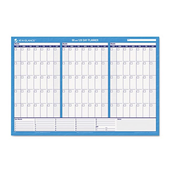 At A Glance 90/120 Day Undated Erasable Wall Planner Today $34.49