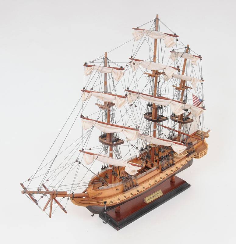 Old Modern Handicrafts USS Contitution Small Model Ship