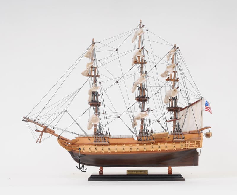 Old Modern Handicrafts USS Contitution Small Model Ship