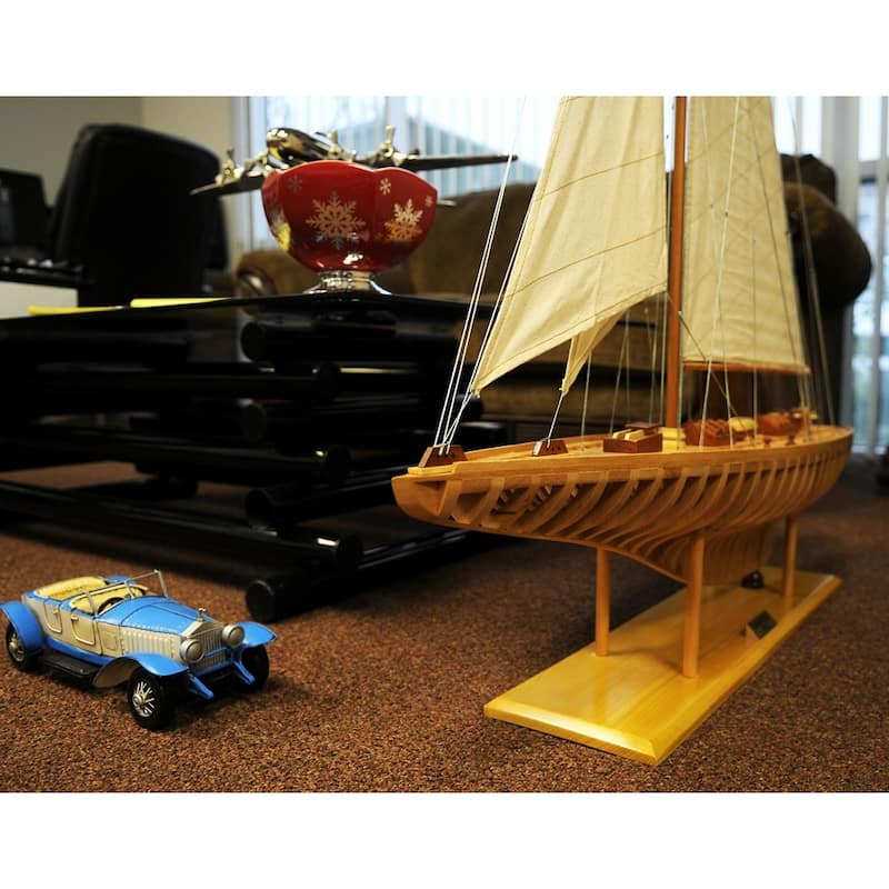 Old Modern Handicrafts Shamrock Open Hull Model Ship