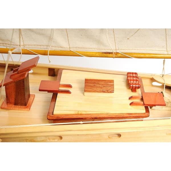 Planter Magnificent Model Cruise Ship Decking Wood Hand Crafted