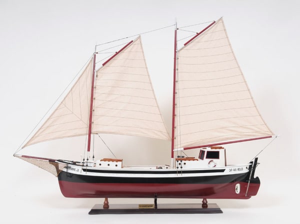 Old Modern Handicrafts La Gaspesienne Painted Model Ship   15234305