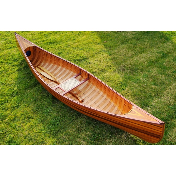 Old Modern Handicrafts 10-Foot Ribbed Curved Bow Canoe - 15234311 