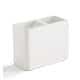 Option White Toothbrush Holder