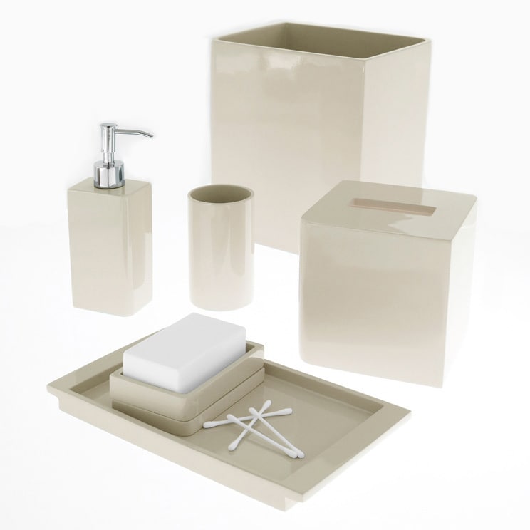 Solid Lacquer Ivory Bath Accessory Collection Today $19.99   $45.99