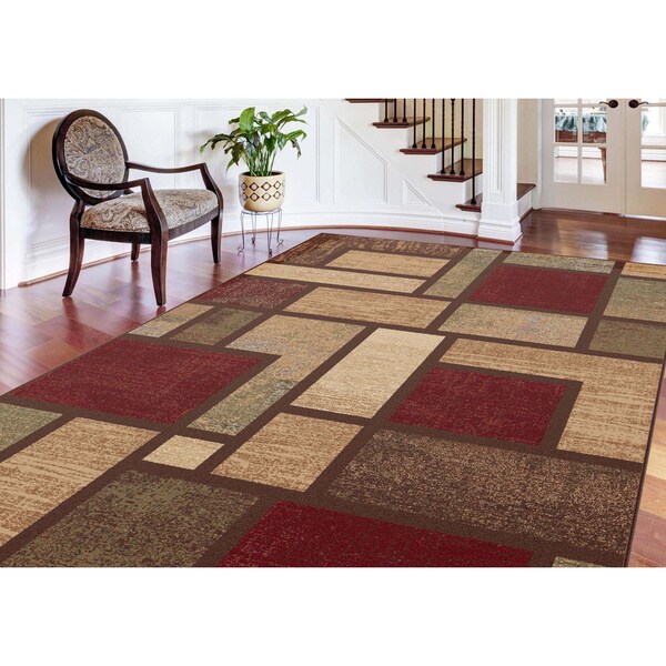 Alise Flora Contemporary Multi Area Rug - 5'3 x 7'3