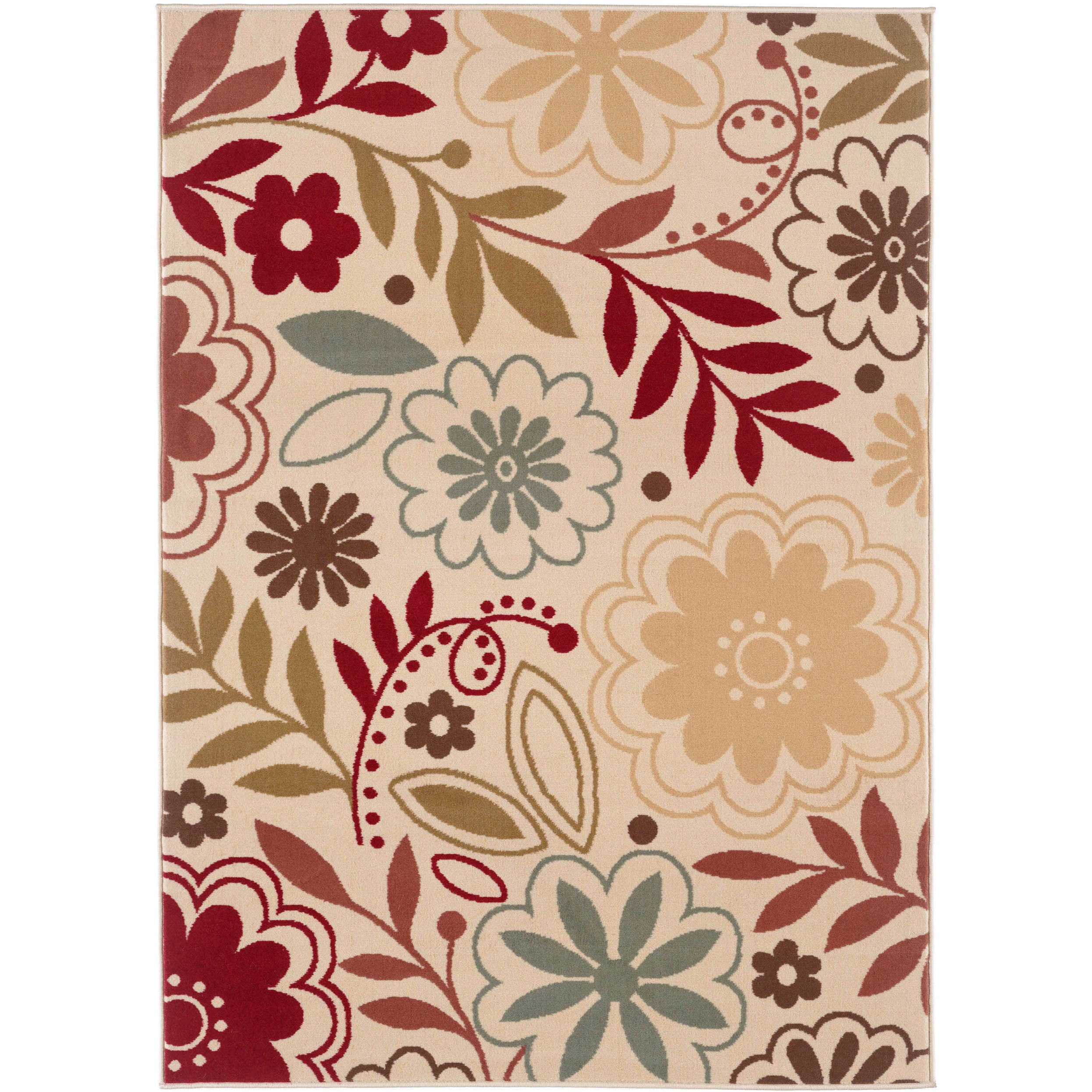 Lagoon 104542 Contemporary Beige Area Rug (5 X 7)