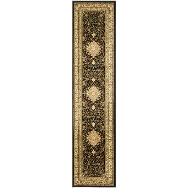 Safavieh Lyndhurst Mashad Black/ Ivory Rug (2'3 x 10') Safavieh Runner Rugs