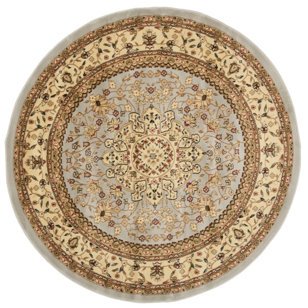 Safavieh Lyndhurst Traditional Oriental Grey/ Beige Rug - 5'3 round