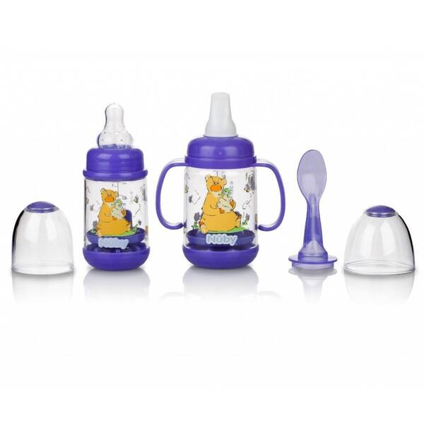 Shop Nuby Infant Printed Bottle Feeder Set Overstock 7847645