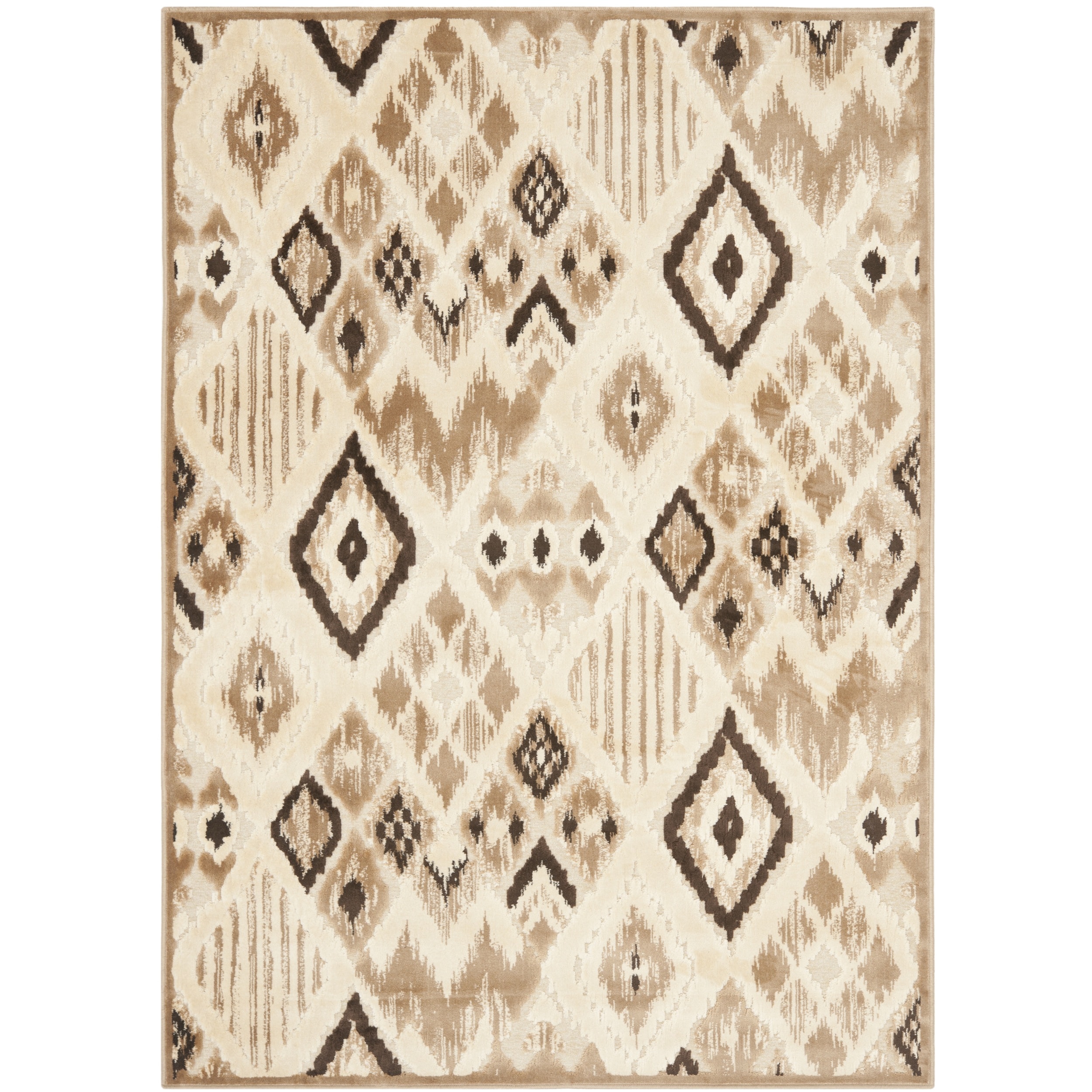 Paradise Beige Viscose Rug (4 X 5 7)