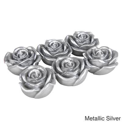 Metallic Rose Floating Candles (Case of 144)