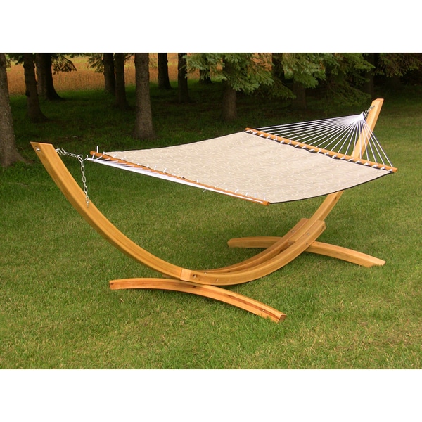 Beige Poolside Double Hammock
