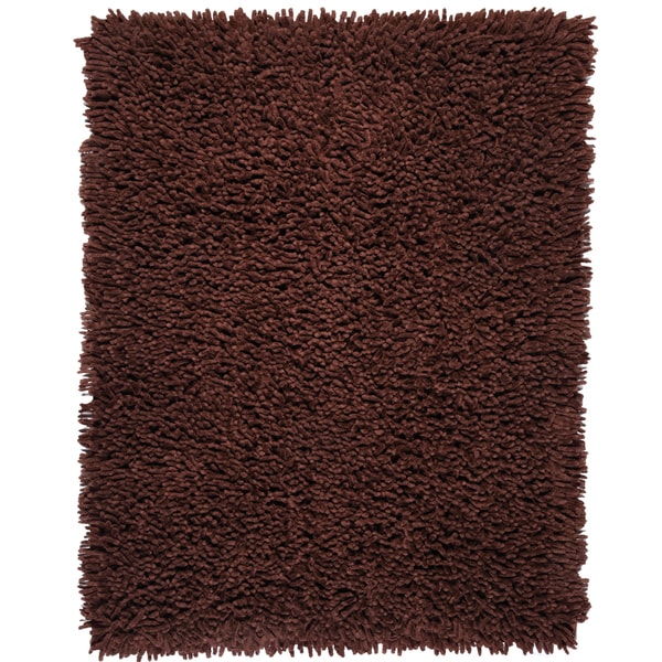 Modern Chocolate EcoShag Rug (4 x 6)