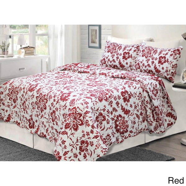 French Medallion 3 piece Quilt Set and Optional Sham Separates