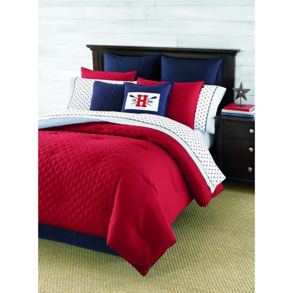 Tommy Hilfiger Preppy Ikat Reversible Coverlet