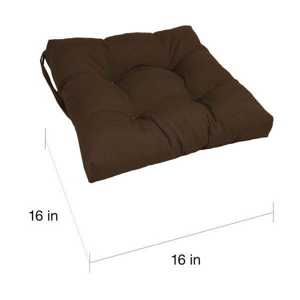 Blazing Needles 16-inch Square Chair Cushion (Set of 4)