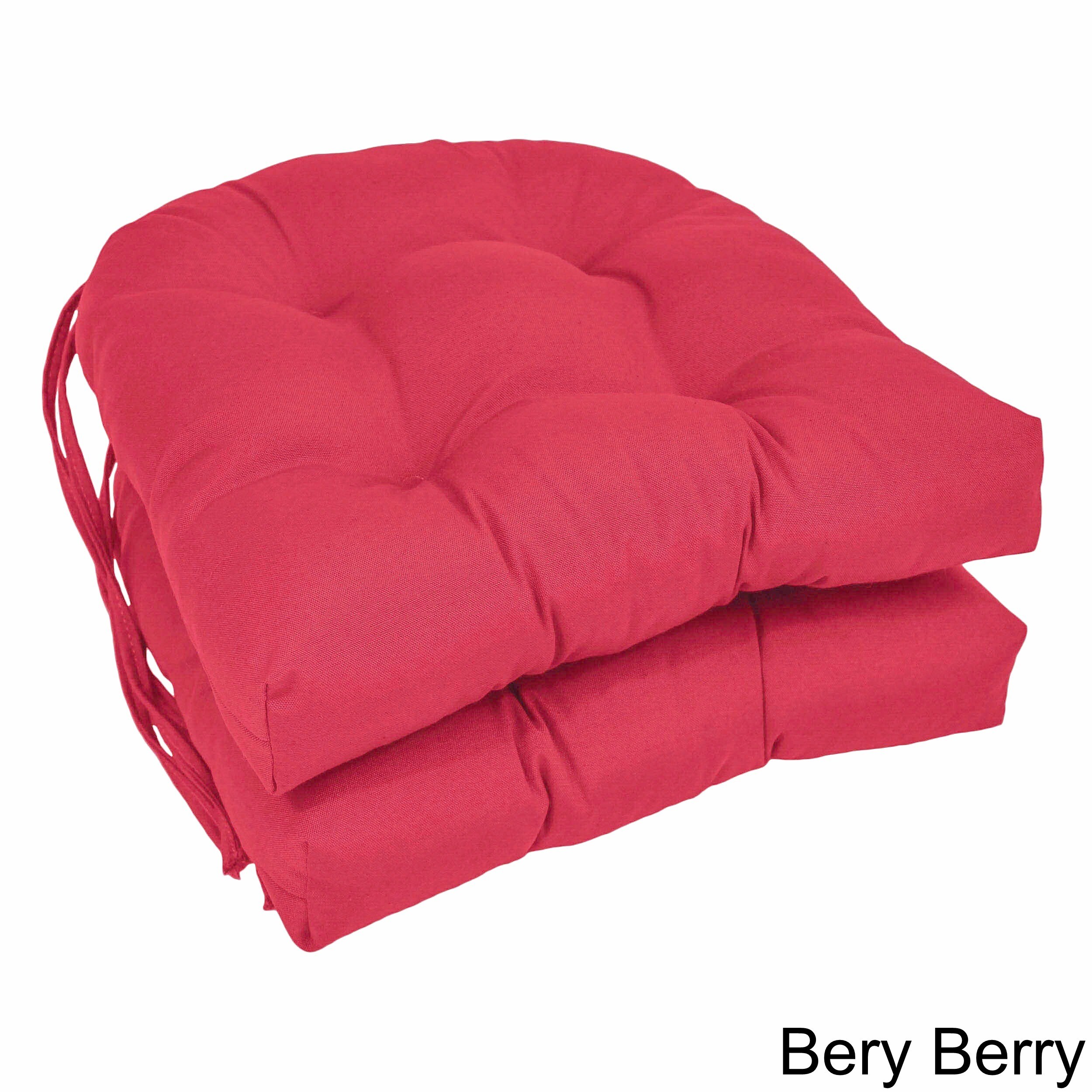 BLAZING NEEDLES 16-INCH U-Shaped Dining Chair Cushions (Set $37.82