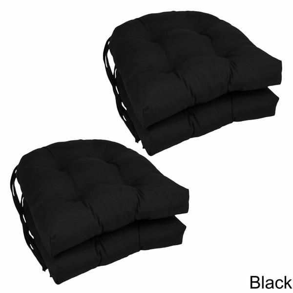 black kitchen chair cushions