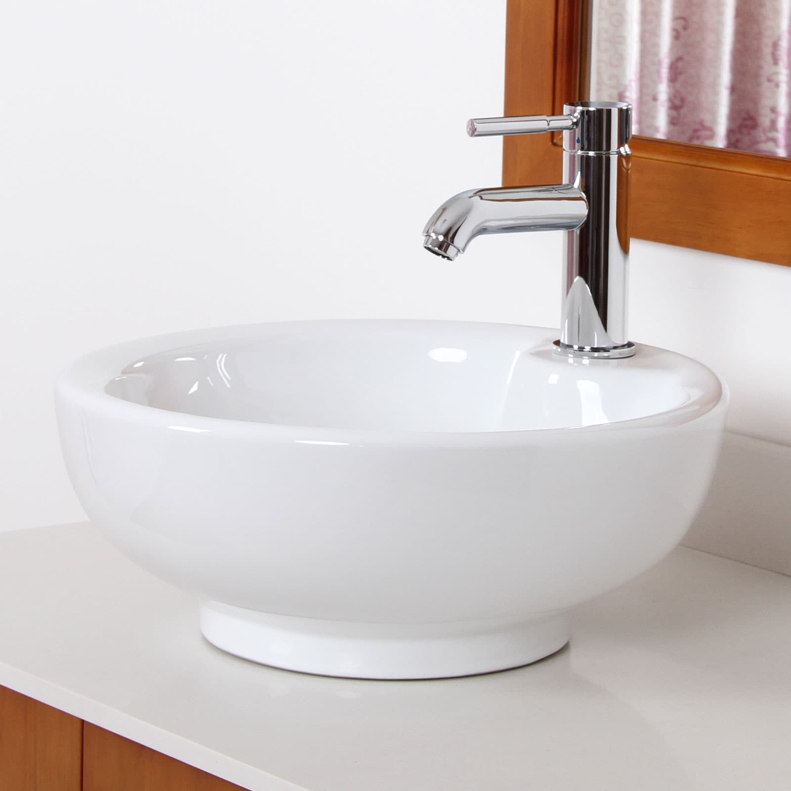 Shop Elite Grade A Ceramic Round Vessel-style Bathroom Sink - Free ...