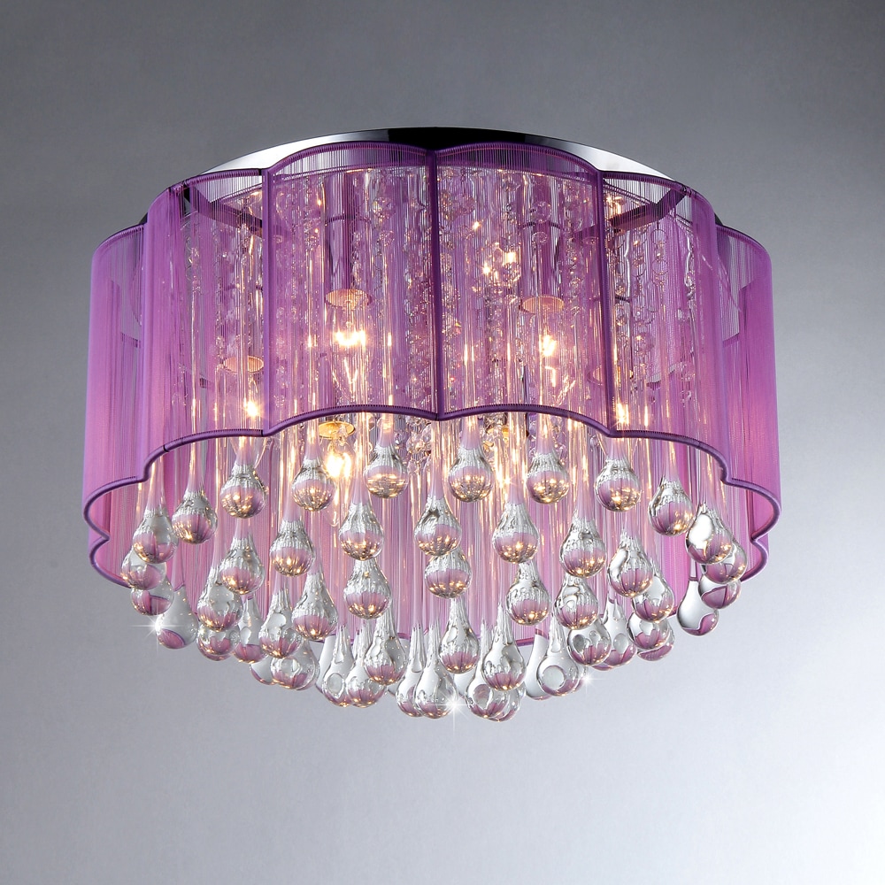 Warehouse of Tiffany Erida 6-Light Chrome Ceiling Lamp