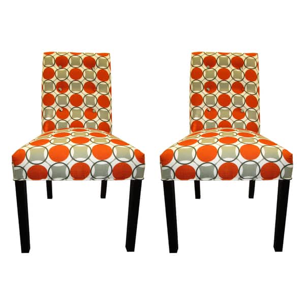 Halo Grani 6-button Tufted Dining Chair (Set of 2) - 21 inches w. x 26 ...