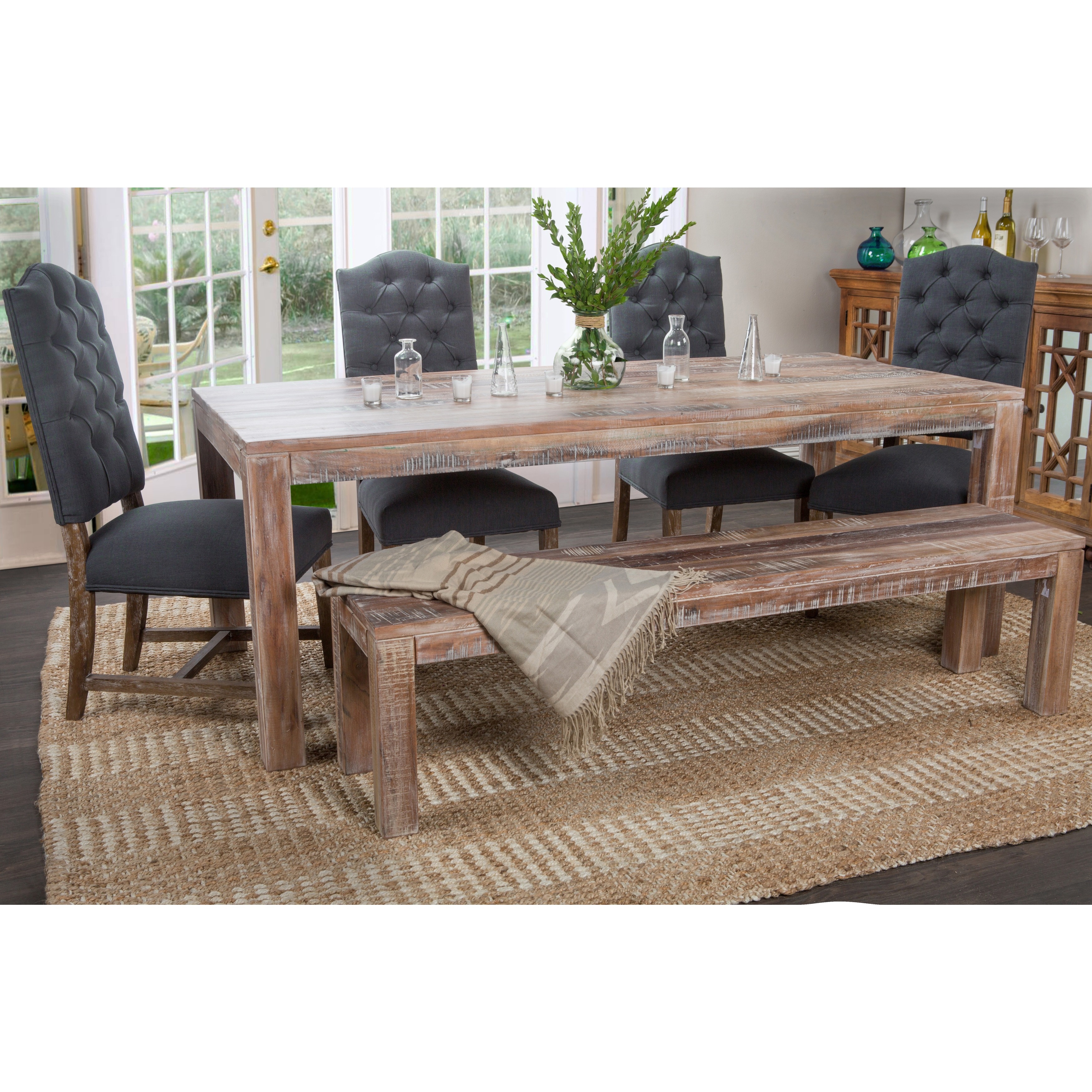 Shop Carbon Loft Bell Reclaimed Wood 82-inch Dining Table - Free