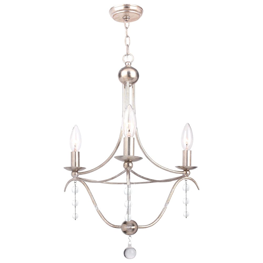 Silver Chandeliers and Pendants Hanging and Flush