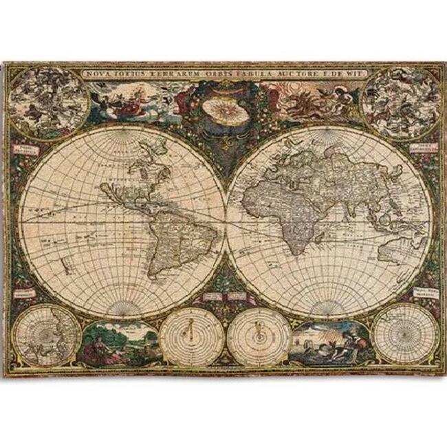 Old World Map Wall Tapestry