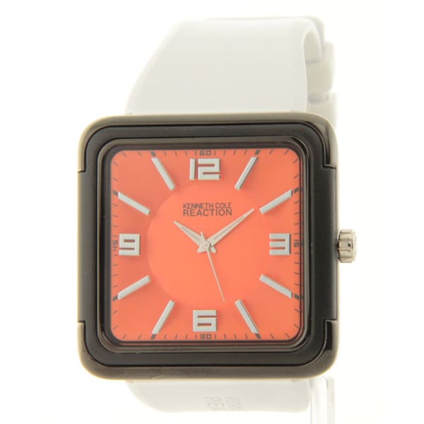 Kenneth Cole Reaction Mens Orange/ White Watch   15243516  