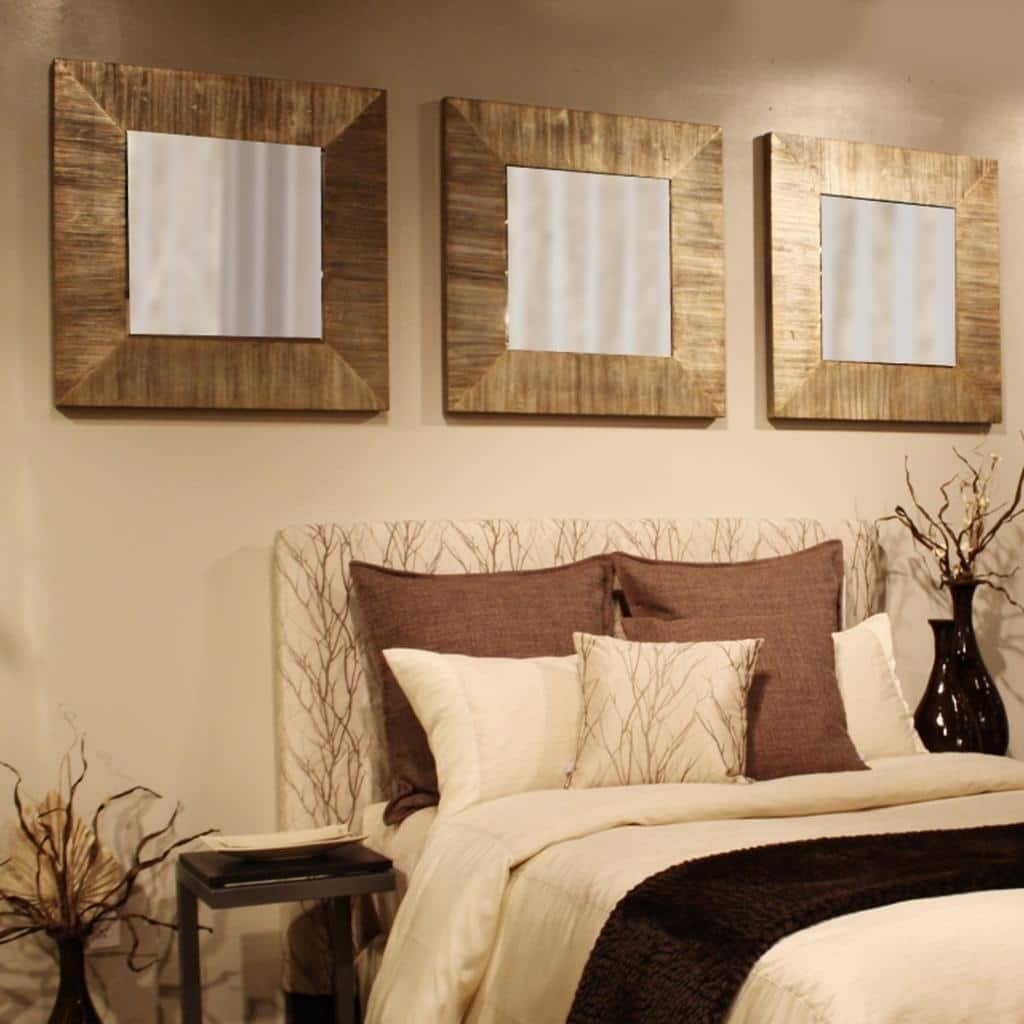 Allan Andrews James Reclaimed Wood Mirror - Brown