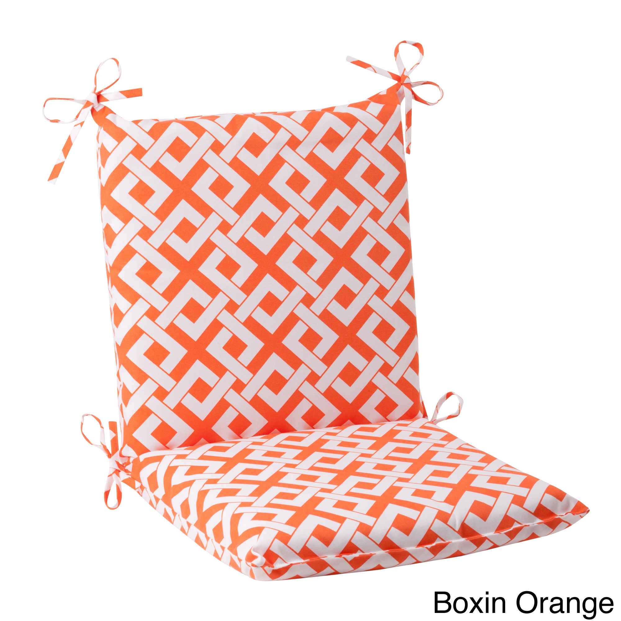 Pillow Perfect Outdoor Boxin Squared Chair Cushion