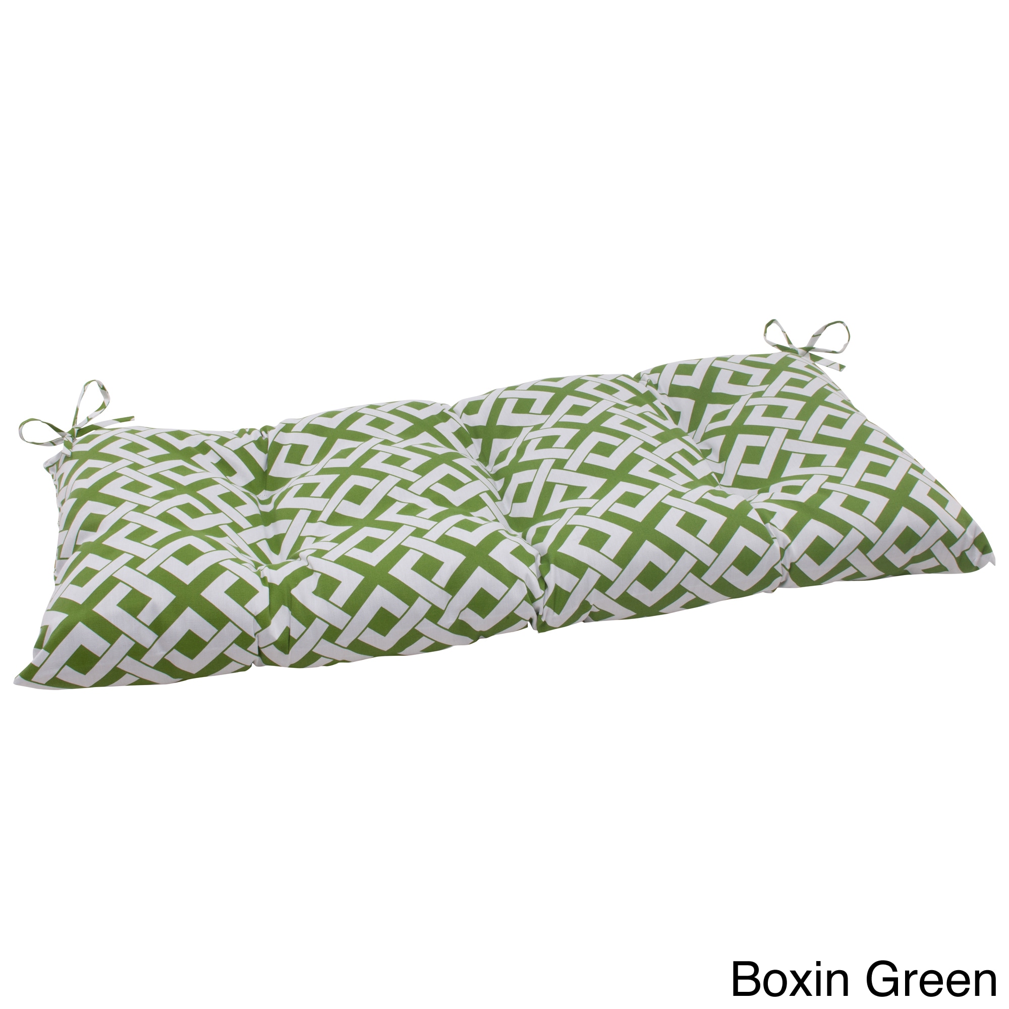 Pillow Perfect Outdoor Boxin Tufted Loveseat Cushion