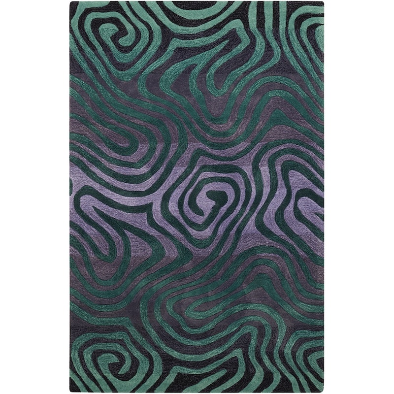 Nourison Contour Tone on Tone Abstract Zebra Modern Hand-tufted Area Rug