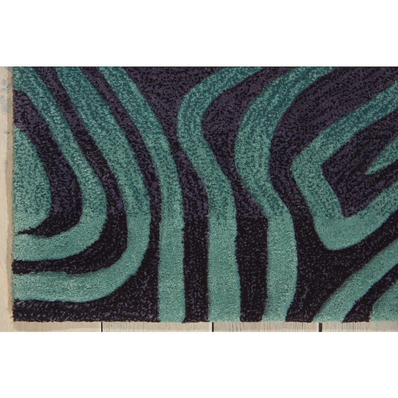 Nourison Contour Tone on Tone Abstract Zebra Modern Hand-tufted Area Rug
