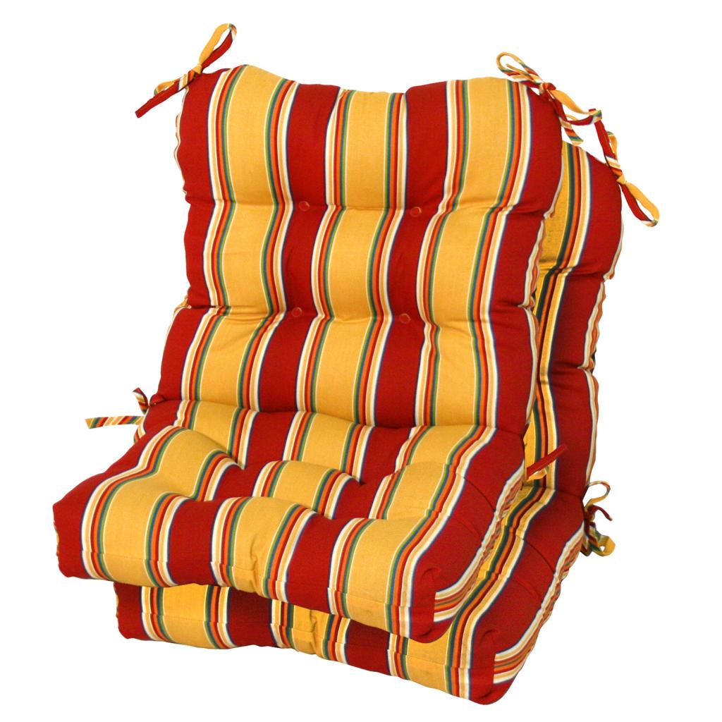 Outdoor Carnival Seat/back Chair Cushions (set Of 2)