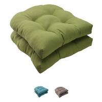 Pillow Perfect Outdoor Forsyth Wicker Seat Cushion (Set of 2)