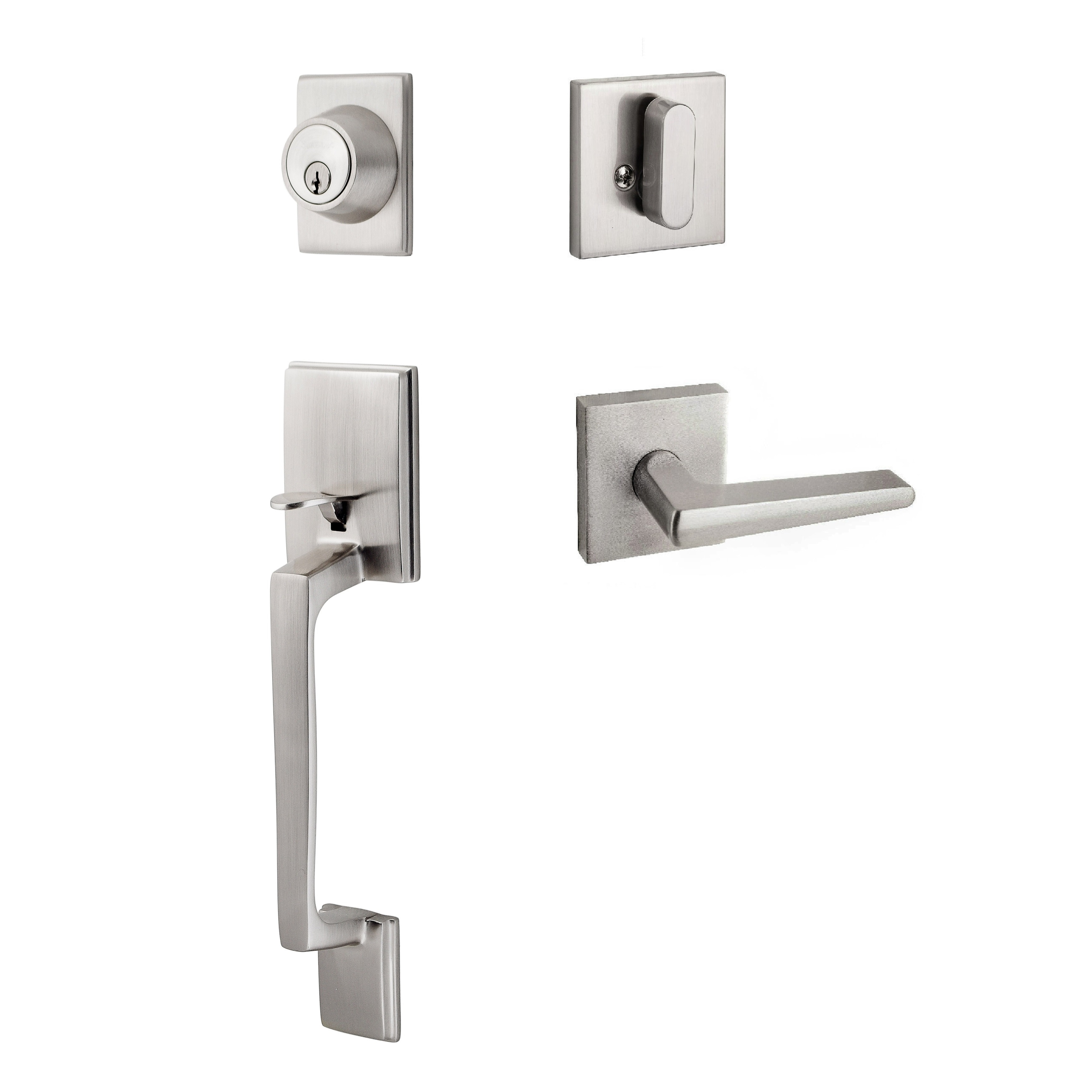 Sure loc Modern Handleset With Square Interior Trim