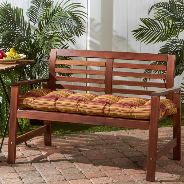 Orange outdoor bench cushion hot sale