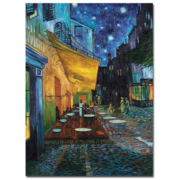 Vincent van Gogh Cafe Terrace Canvas Art - 15244243 - Overstock.com ...