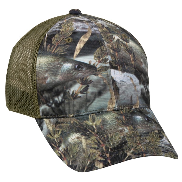 Fishouflage Camo Walleye Mesh Back Adjustable Hat
